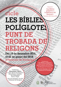 CARTELL CICLE BIÍBLIES POLIGLOTES